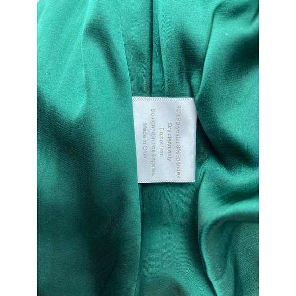 Moda Glam Women’s Green Long Evening Haltered Dress Sz 10 - Picture 9 of 10